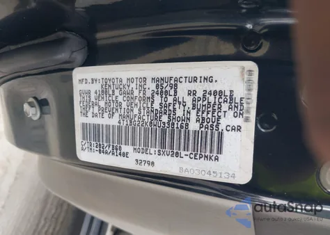 1998 Toyota Camry Le z USA, uszkodzony, nr VIN 4T1BG22K0WU338168